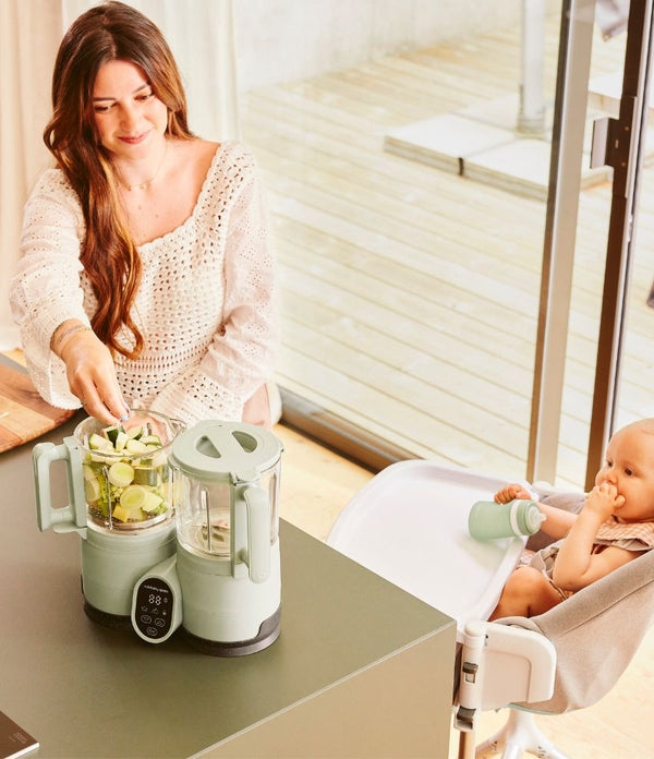 Robot en verre cuisson rapide - Nutribaby Glass Celadon