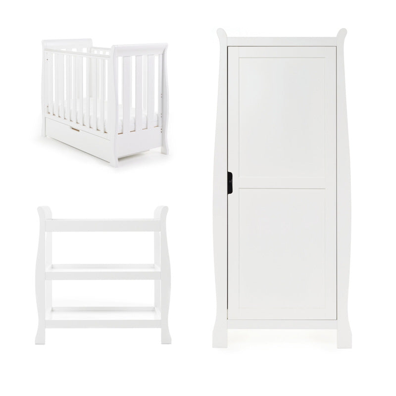 Obaby - Chambre Trio bébé Stamford Space Saver - Blanc