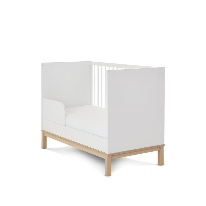 Chambre Duo Astrid - Lit 60x120cm + Commode 3 Tiroirs - Blanc