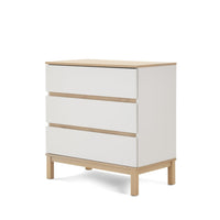 Chambre Duo Astrid - Lit 70x140cm + Commode 3 Tiroires - Blanc