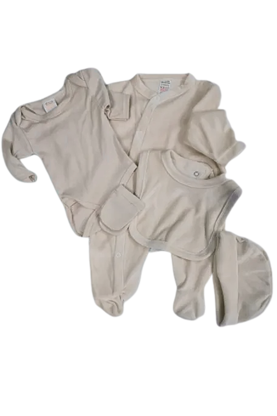 Ensemble Bébé 5 Pièces Velours et Jersey - Taille : 0/3 mois