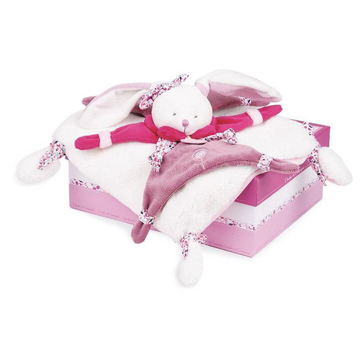 Doudou Lapin Cerise  Rose