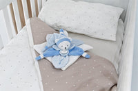 Doudou plat Ours Collector bleu - 24 cm