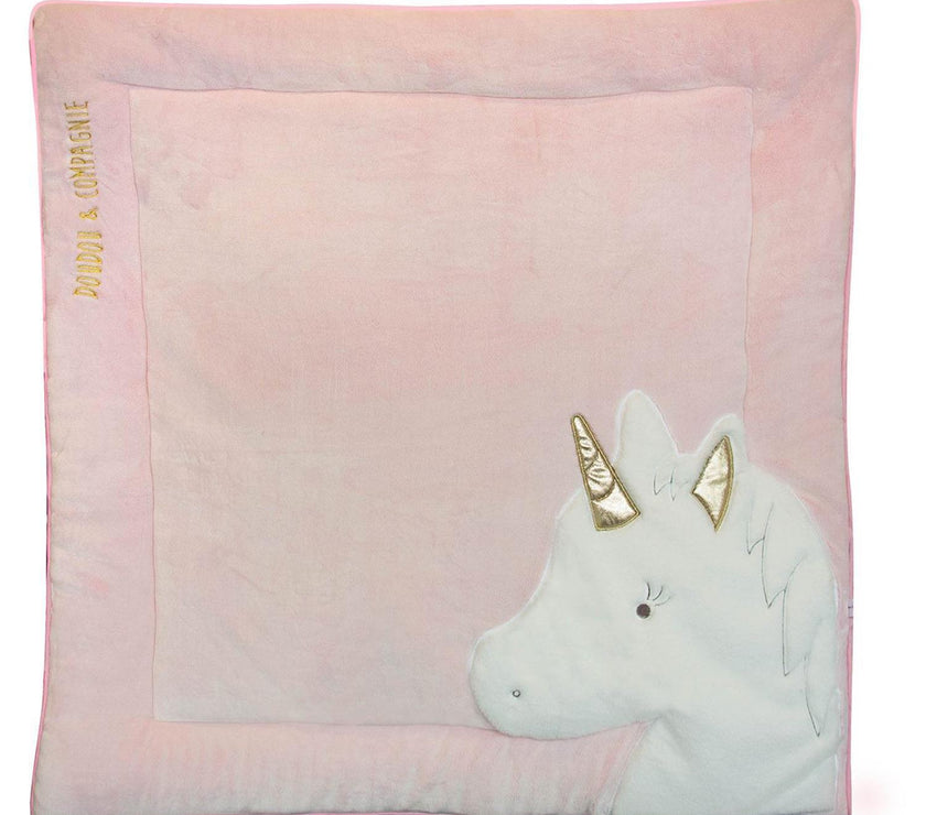 Doudou et Compagnie Tapis de parc Tapidou  Licorne rose