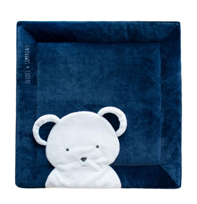 Doudou et Compagnie Tapis de parc Tapidou Ours Marine