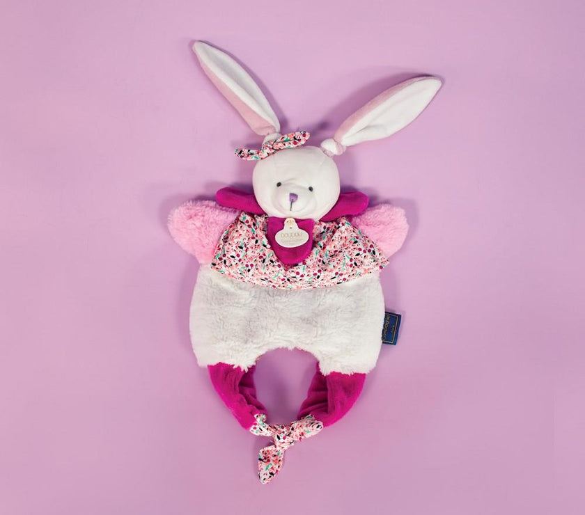 Doudou Lapin marionnette AMUSETTE