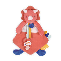 Doudou dinosaure Lou attache sucette