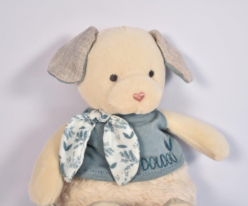 DOUDOU BOTANIC BIO - Chien MM avec doudou BLEU