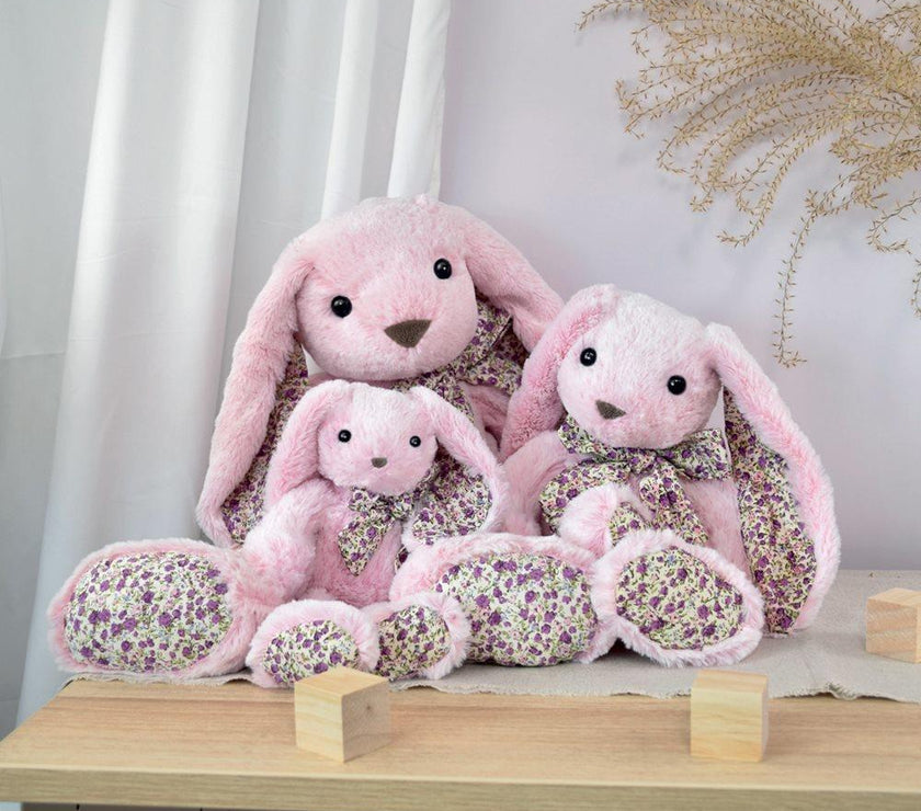 Doudou et Compagnie - Copains Calins lapin rose 40cm