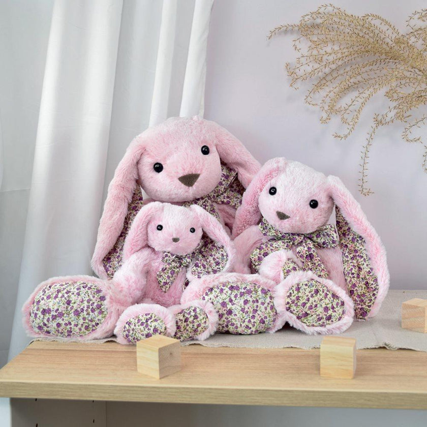 Doudou et Compagnie - Copains Calins lapin rose 40cm