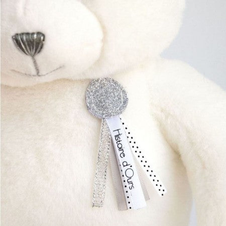 Doudou et Compagnie - OURS CHARMS - BLANC 24 CM