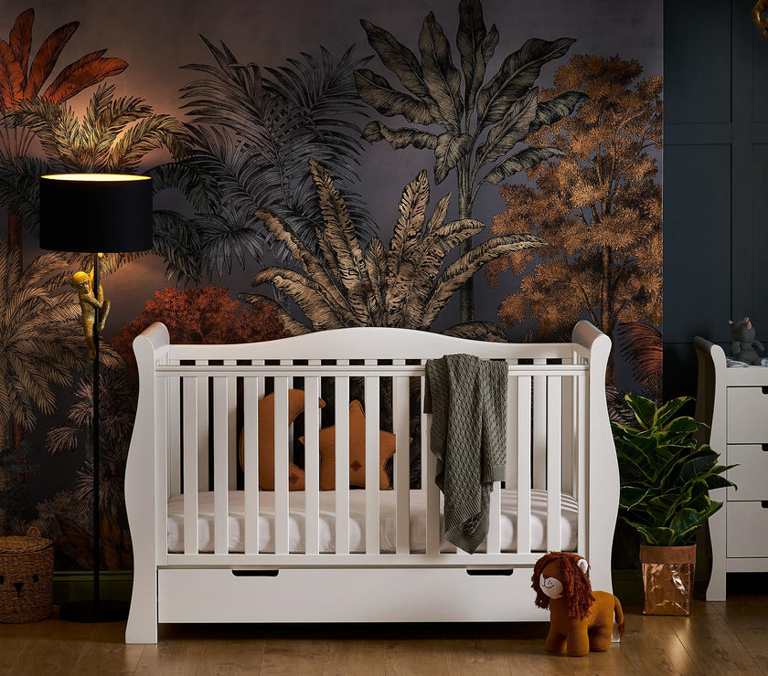 Obaby – STAMFORD LUXE umwandelbares Babybett – WEISS