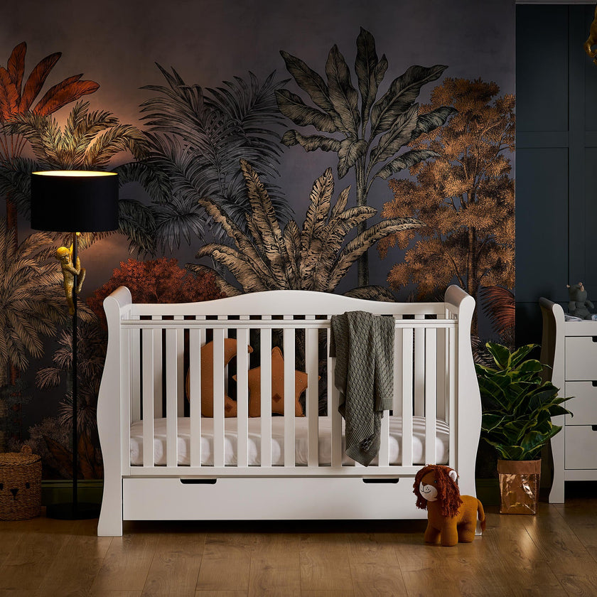 Obaby – STAMFORD LUXE umwandelbares Babybett – WEISS