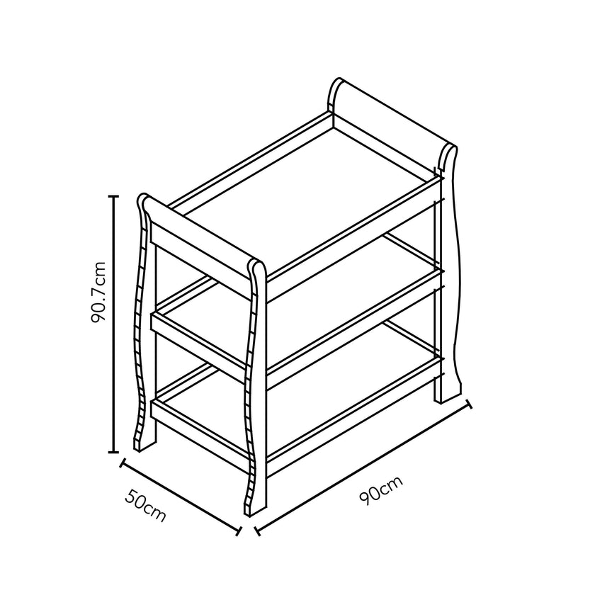 Obaby - Chambre Trio bébé Stamford Space Saver - Gris