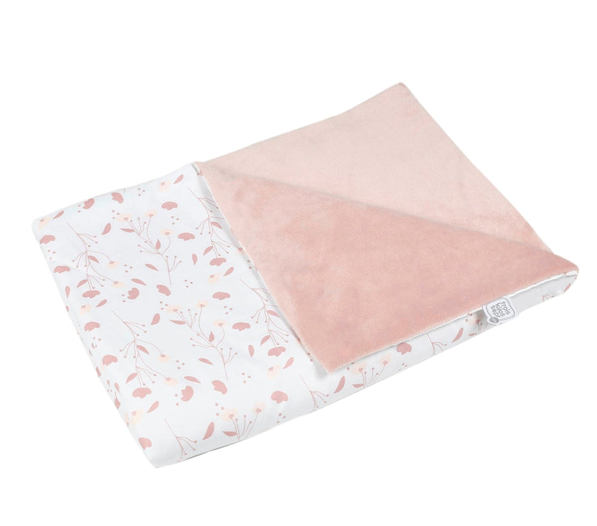 Couverture bébé fille - Fleurs Rose et Lili