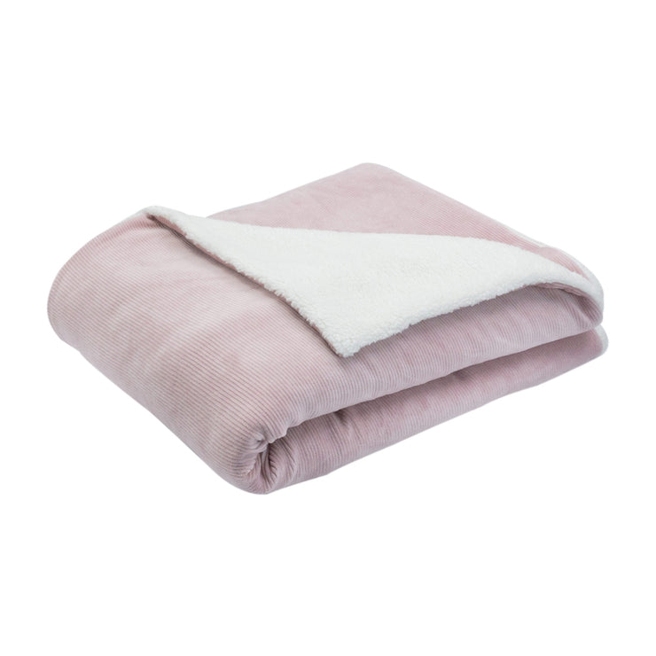 Couverture Sherpa rose