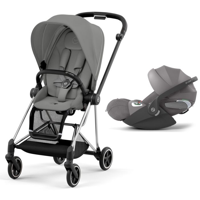 Duo Mios Chrome Black + Cloud T i-Size - Gris