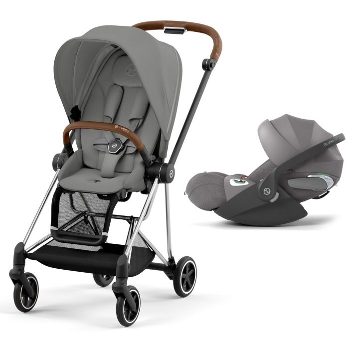 Duo Mios Chrome Brown + Cloud T i-Size - Gris