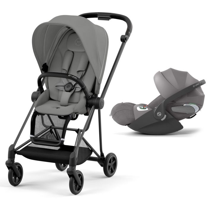 Duo Mios Matt Black + Cloud T i-Size - Gris