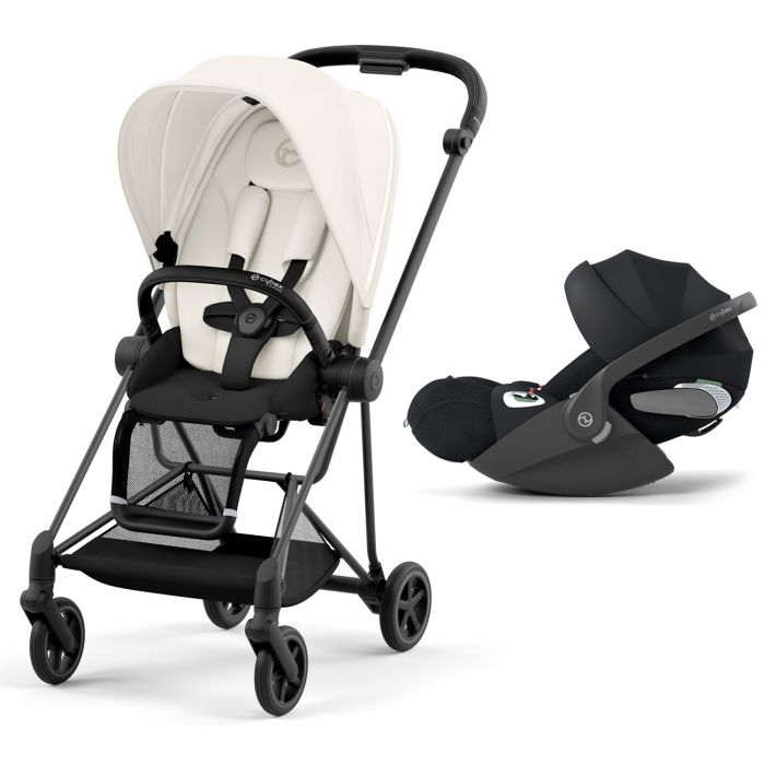 Duo Mios Matt Black + Cloud T i-Size - Blanc/Noir