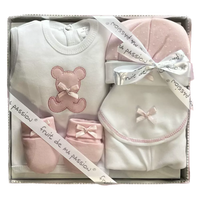 Coffret Naissance 5 Pièces en 100% Coton « Ourson »