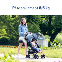 Muum Dim Kinderwagen aus grauem Rohrgeflecht