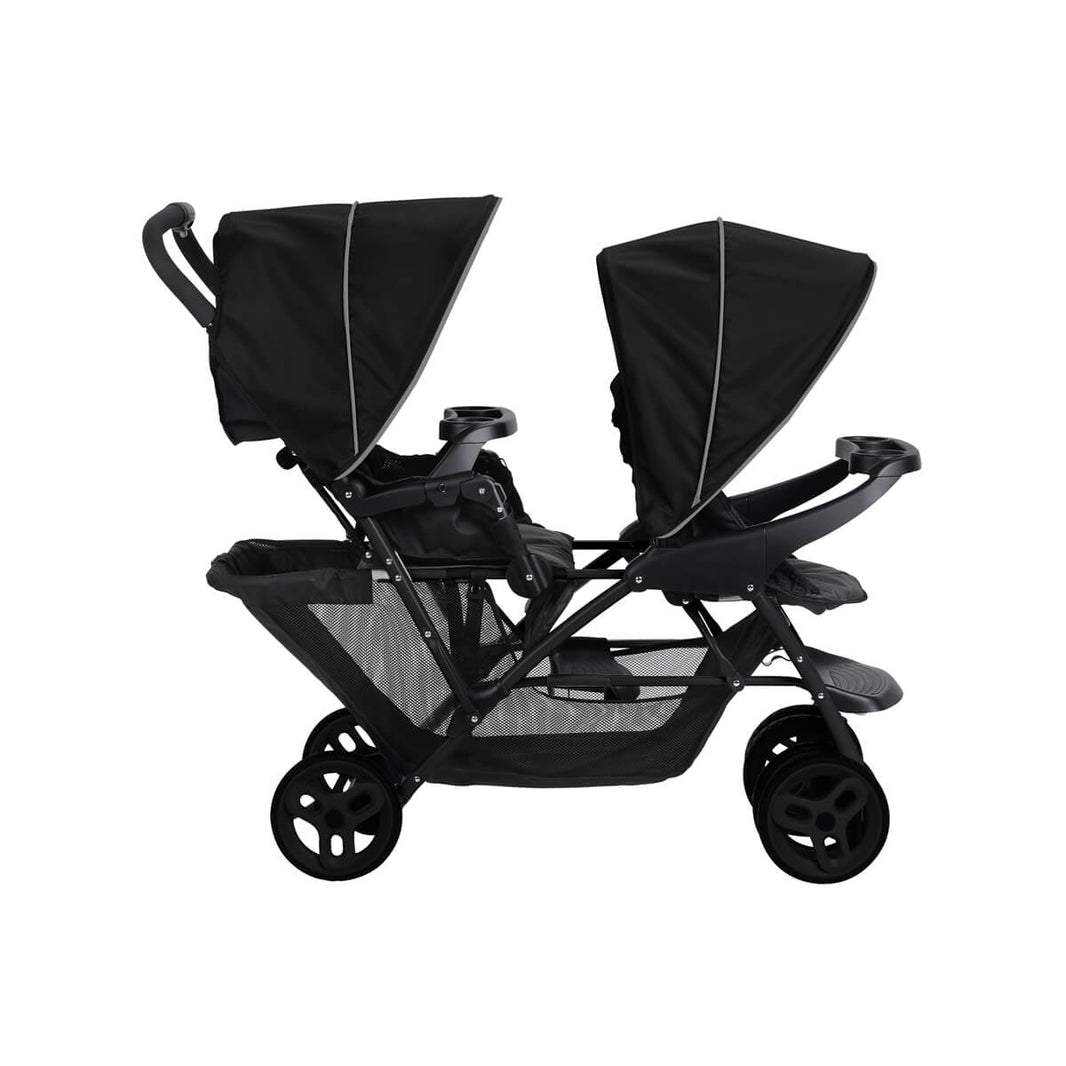 Poussette Double Stadium Duo Noir- Grey