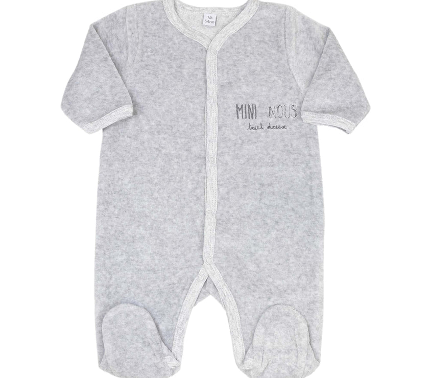 3-piece birth kit - Heather gray 3 months