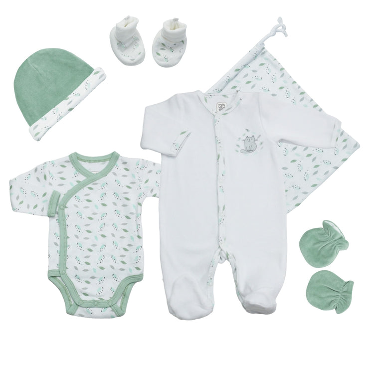 3-piece birth kit - Heather gray 1 month