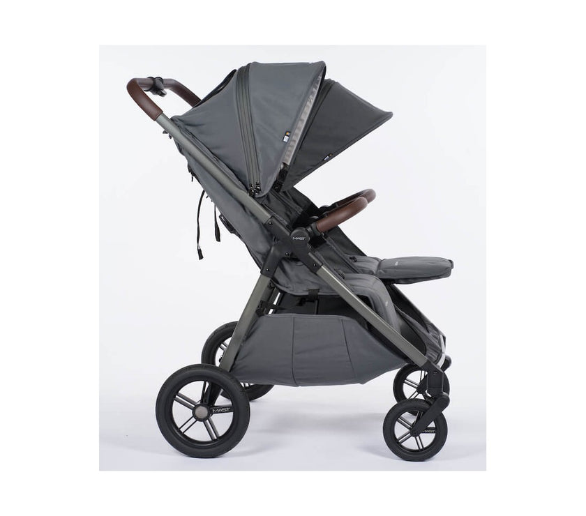 M.Twin x VOLCANIC ASH double stroller