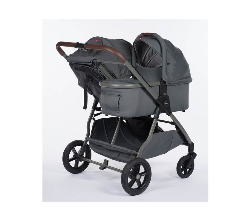 M.Twin x VOLCANIC ASH double stroller