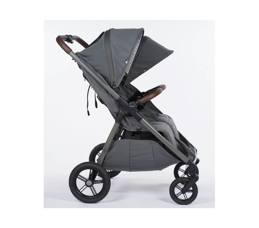 M.Twin x VOLCANIC ASH double stroller