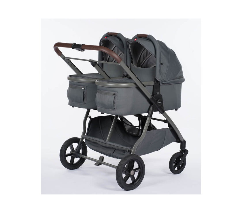 M.Twin x VOLCANIC ASH double stroller