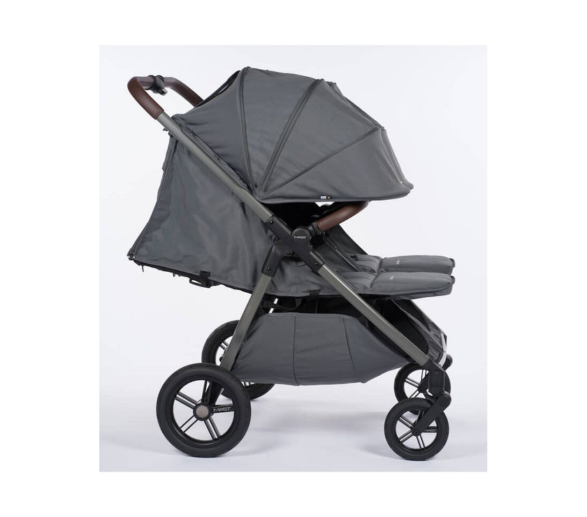 M.Twin x VOLCANIC ASH double stroller